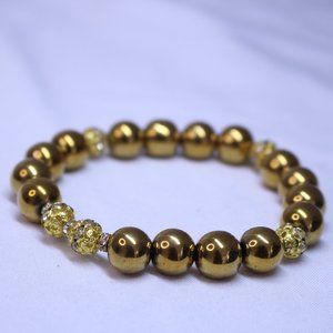 Handmade Men's Elastic Beaded Bracelet